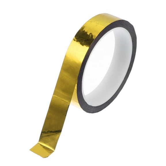 Unique Bargains Pinstripe Tape 164.04ft x 0.79" Car Stripes Pinstripe Decals for Car, Motorcycle and Boat, Racing Stripes DIY Stickers Mirror Gold 1 Pc