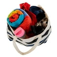 thumbnail image 5 of Blue Stripes Canvas Shopping Tote Bag, 5 of 7