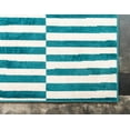 thumbnail image 6 of Unique Loom Williamsburg Collection Area Rug - Striped (8' x 10' Rectangle Turquoise/Ivory), 6 of 7