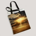 thumbnail image 2 of ABPHQTO Sunset Over Giza Pyramids Canvas Bag Reusable Tote Grocery Shopping Bags Tote Bag 14x16 inch, 2 of 2