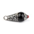 thumbnail image 4 of The Bead Chest Onyx Silver Capped Locket Pendant (28x10mm), 4 of 4