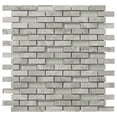 thumbnail image 1 of Intrend Tile NS021-D 0.65 x 2 in. Limestone Tranquility Linear Mosaic Blend - Grey, 1 of 1