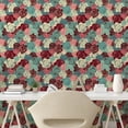 thumbnail image 2 of Ambesonne Floral Boho Peel & Stick Wallpaper for Home, Delicate Botany Flowers, 13"x72", Pastel Pink Sea Green, 2 of 5