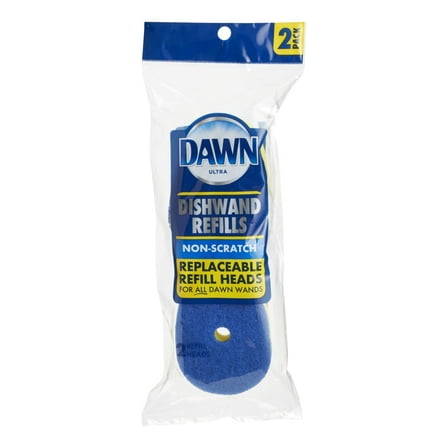 Dawn Non-Scratch Fillable Dishwand Scrub Sponge Pad Refill 2 Pack