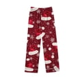thumbnail image 4 of successthop Christmas Pjs Women 2 Piece Santa Hat Long Sleeve Snowflake Shirts Holiday Merry Sleepwear with Pockets, 4 of 6