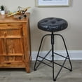 thumbnail image 3 of Gripper Faux Leather 14" x 14" Non-Slip Tufted Barstool Chions, 2 Count, 3 of 4