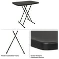 thumbnail image 4 of Everyday Home Set of 2 Folding Tables for Camping, Cards, and Crafts, Black, 4 of 8