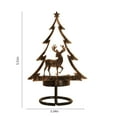 thumbnail image 6 of Christmas Tealight Holder under $5! Xqxayjr Christmas Tree Tealight Holder, Metal Tea Light Candle Stand, Holiday Table Decor, Mantel Christmas Decoration, Festive Candle Holder, Reindeer Design, 6 of 9