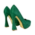 thumbnail image 2 of XY London Womens Karlie Curved Flared High Stiletto Heel Court Shoes, 2 of 4