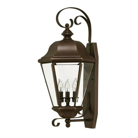 

Hinkley Lighting H2428 25.5 Height 3 Light Lantern Outdoor Wall Sconce From The Clifton