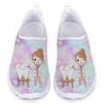 thumbnail image 1 of Zapatos de enfermería con diseño de hada de los dientes degradados, ligeros y cómodos, de malla de aire, sin cordones, informales, planos, para niñas, 1 of 5