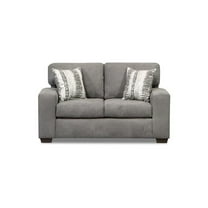 Neo Living NL705-CHAR-LOVE Damian Loveseat Sofa, Charcoal, Charcoal