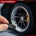 thumbnail image 3 of Uxcell Spiked Shape Tire Valve Stem Caps Aluminum Alloy Car Wheel Valve Cap Universal Dustproof Black 45mm, 3 of 6