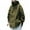 Green, variant on Men's Windbreaker Jacket Casual Stand Collar Long Sleeve Hoodie Zipper Outdoor Workwear Trench Coat Zip Front Windbreaker Jacket Green M
