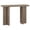 Antiqued Gray Oak, variant on Evelyn&Zoe Adjustable Medium Density Fiberboard Console Table, Alder White