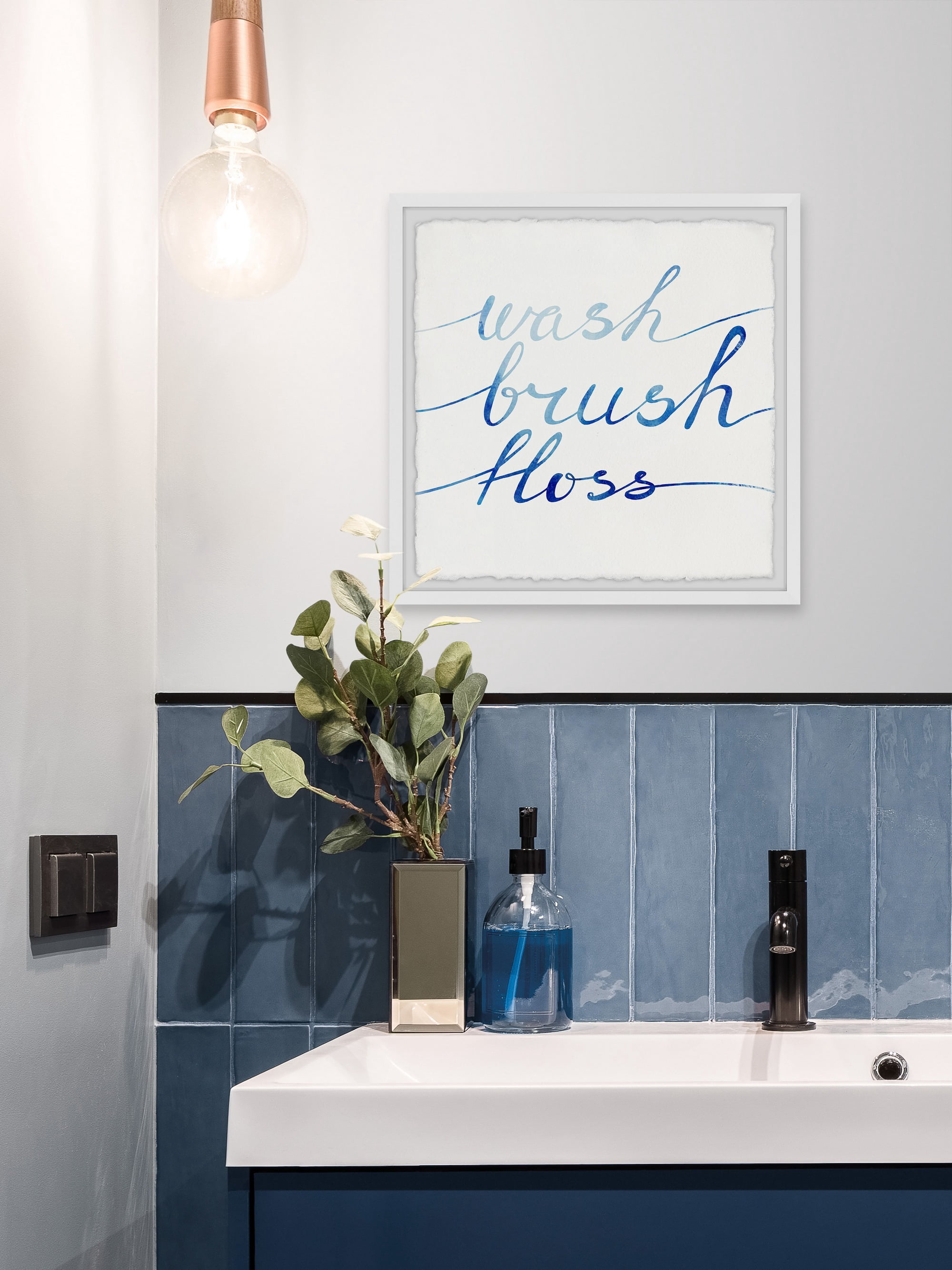 Marmont Hill Brush and Floss Framed Wall Art