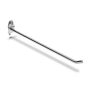Triton Products® DuraHook 8" Single Rod 30-Degree Bend Zinc Plated Steel Pegboard Hook for DuraBoard or 1/8" and 1/4" Pegboard, 3 Pack