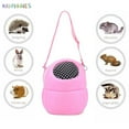 thumbnail image 2 of BadPiggies Breathable Hamster Carrier Bag Guinea Pig Travel Carrier Small Pet Outgoing Bag for Rat Hedgehog Squirrel Chinchilla (L, Pink), 2 of 9