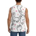 thumbnail image 4 of Disketp Alpacas And Hearts Sleeveless Tshirts For Men, Muscle Shirts For Men Dry Fit Tank Top-Medium, 4 of 8
