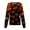 Coffee, variant on Domzest Halloween Scrub Top for Women Long Sleeve Halloween Print Nurse Working Uniform Button Front Cute Scrub Top Green 4XL
