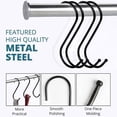 thumbnail image 3 of S Hooks for Hanging Clothes Heavy Duty Stainless Steel S Hooks, 3 of 6