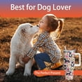 thumbnail image 5 of 40oz Pitbull Dog Tumbler with Handle and Straw, Funny Stainless Steel Insulated Cup with Lid and Straw, Travel Coffee Mug Water Bottle, Birthday Mothers Day Gifts for Women Men Animal Lovers, 5 of 6