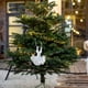 thumbnail image 5 of Puntoco Colgante de acrílico blanco navideño Colgante de árbol de Navidad con purpurina Liquidación de adornos de decoración interior y exterior en Navidad, 5 of 6