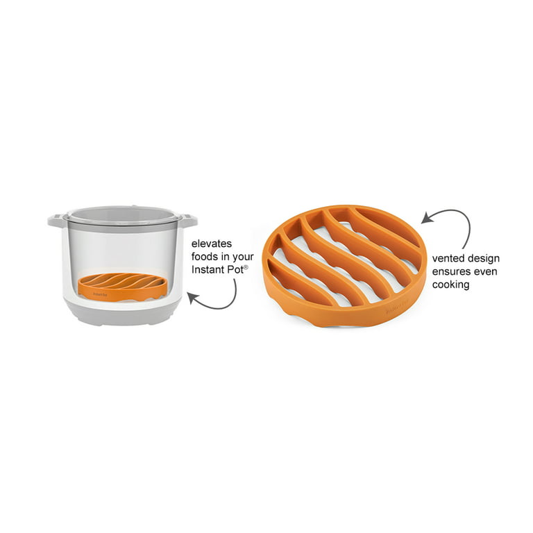 Instant Pot Roasting Rack Official Silicone Accessory, Compatible with  6-quart and 8-quart Cookers in Orange