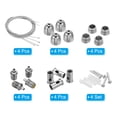 thumbnail image 3 of Unique Bargains Steel Cable Hanging Fixture Steel Ceiling Stud Wire Rope Kit for LED Panel Light, 3 of 5