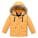 thumbnail image 1 of Gibobby Abrigos de invierno para bebés y niñasAbrigo grueso de invierno para niños y niñas con bolsillo, chaqueta con capucha, cremallera a de viento par(Naranja, 9-10 Años), 1 of 5