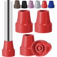 thumbnail image 2 of 4 Pack Replacement Rubber Cane Tips 3/4 Inch Heavy Duty Rubber Crutch Tips No..., 2 of 5