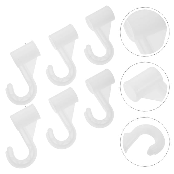 HOOWIFFY Wardrobe Accessories Closet Pole Bracket Hooks, , Easy Install, Space Saving, Closet Organizer Hardware