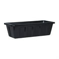 Novelty PolyPro Plastic Indoor/Outdoor Liner/Planter Flower Box, Black
