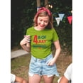 thumbnail image 2 of 4Th July Stars Banner T-Shirt Women -Image by Shutterstock, Female Large, 2 of 4