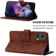thumbnail image 5 of Case for Moto G Stylus 5G 2024 Wallet Case, Moto G Stylus 5G 2024 Phone Case with Card Holder Kickstand Magnetic Closure Durable Leather Shockproof Cover for Moto G Stylus 5G 2024 Brown YBS, 5 of 12