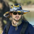 adviicd Bucket Hat With Name Men Mountaineering Fishing Camouflage Hood