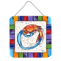 Carolines Treasures 8438-ODS66 Beach and Seafood Wall or Door Hanging Prints 6HX6W multicolor