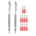 thumbnail image 1 of Uxcell 2Pcs Tungsten Carbide Tip Scriber Clip Etching Engraving Pen Magnet Scribe Tools with 10 Replacement Marking Tip, 1 of 6