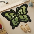 thumbnail image 5 of Zhourta Floor Mat 12x16 Inch Non Slip Absorbent Unique Butterfly Shape Decorative Waterproof Rug for Bathroom Kitchen Entryway, 5 of 6