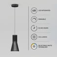 thumbnail image 5 of Artika Kiyo Modern Pendant Light Fixture, Black, 5 of 5