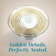 thumbnail image 2 of COOK WITH COLOR Glass Mixing Bowls with Lids for Baking and Meal Prep, Gold Rim, 12-Piece, 2 of 9