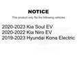 thumbnail image 2 of Transit Auto Front Rear Disc Brake Rotors and Ceramic Pads Kit for Car Hyundai Kona Electric Kia Niro EV K8T-104319, 2 of 11