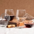 thumbnail image 3 of Rotterdam Rocks Juego 6 Vasos Facetado Vidrio 368 Ml Whiskey, 3 of 4