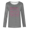 thumbnail image 4 of GA WEIHUA Members Deals 2024 Fall Outfits Fashion Clothes Women Crew Neck Long Sleeve Tops Cute Heart Graphic Tee Loose Fit Top Pullover Tunic Plain Tees Slim Blouses,Gray,XXXL, 4 of 4