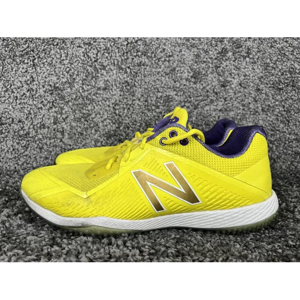 New Balance Yellow / Purple Lakers Colors Running Shoes Size Mens 11D