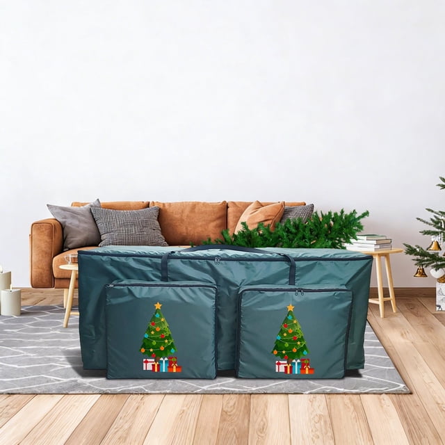 Christmas Tree Storage Bag, Large-Capacity Holiday Storage Bag for Artificial Christmas Trees, Quilts, Clothes, Garage, Attic, and Home Organization, Tear-Resistant with Double Zipper