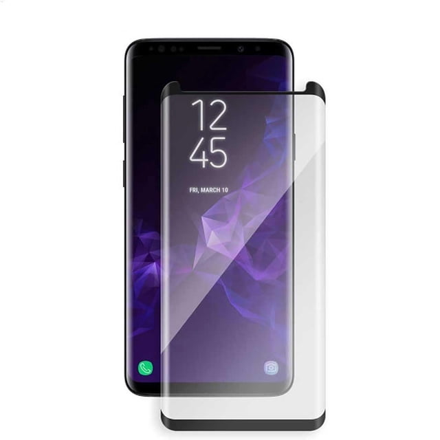 Mica Vidrio Templado WILD FLAG para Samsung S9 PLUS Protectora de pantalla transparente borde negro WILD FLAG transparente borde negro