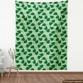 thumbnail image 3 of Ambesonne Leaves Fabric by the Yard Upholstery, Composition of Nature, 5 Yards, Pale Green Fern Green, 3 of 4