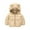 Khaki, variant on Baby Boys Girls Winter Coats Toddler Bear Hoods Down Jacket Infant Kids Light Puffer Padded Outwear,5 Years