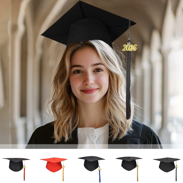 MTBLYS Graduation Cap 2026 Bachelor'S Degree Hat with Tassel Photo Prop Adult Graduation Ceremony Party